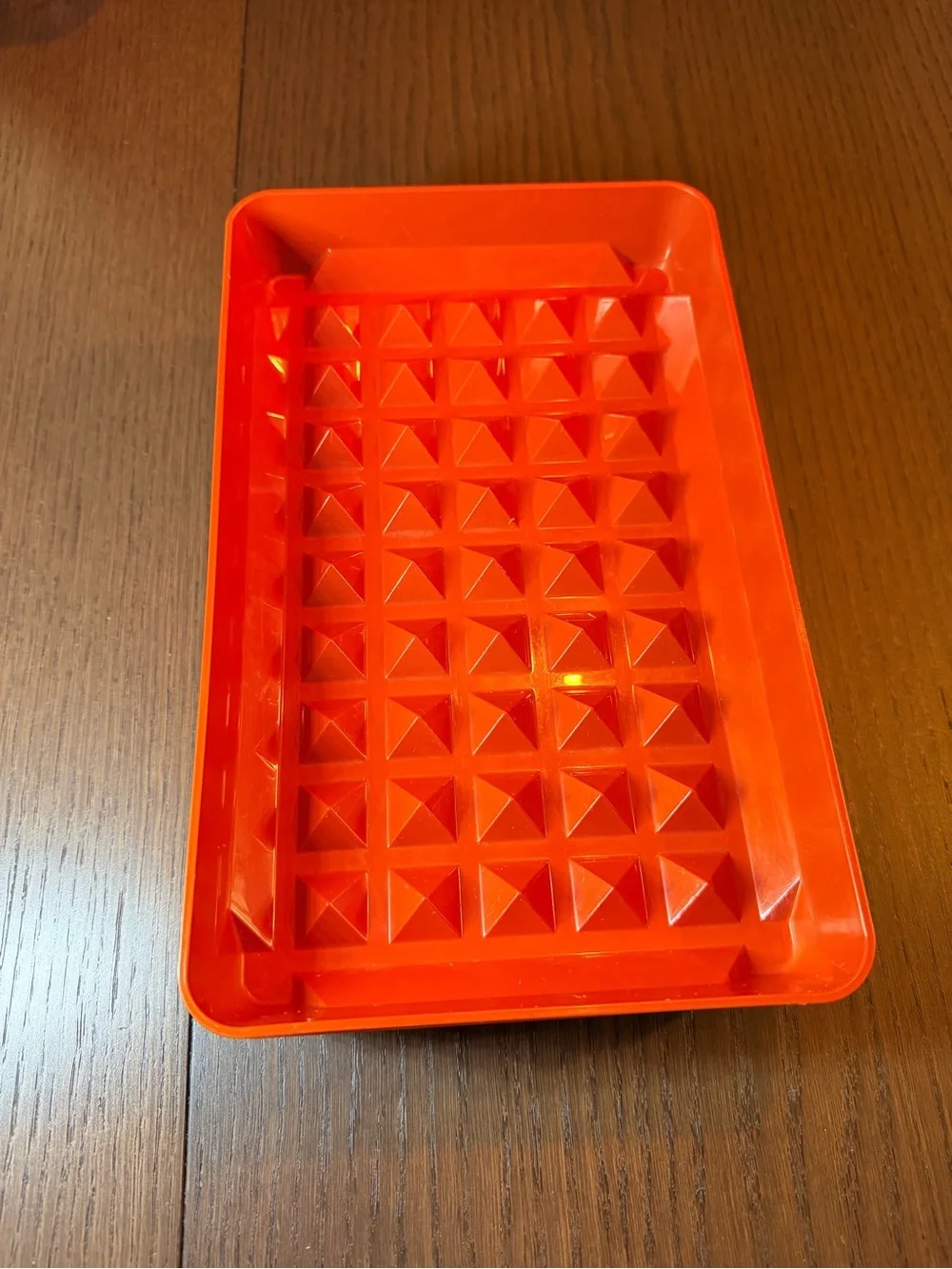 Set of 3 Vintage Tupperware Orange Food Storage Containers with White Lids